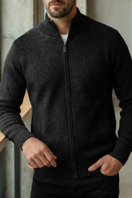 TIMBO BLACK férfi kardigán