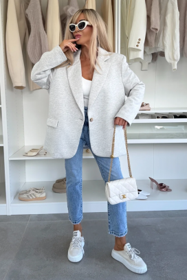 COACHELZA LIGHT GREY blézer