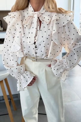 SROVOLZA ECRU női blúz