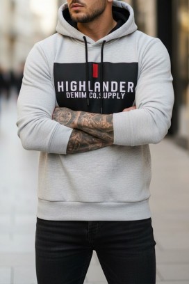 MEFRIDO LIGHT GREY férfi pulóver