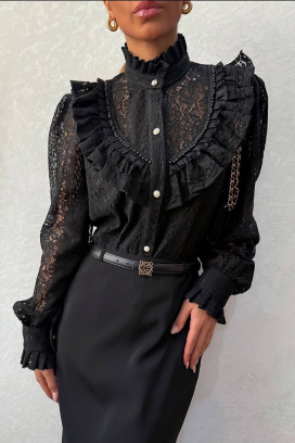 GLENDILA BLACK női blúz