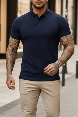 MORIFO NAVY férfi poló