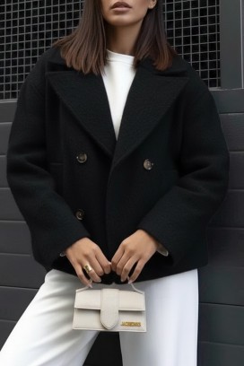 POLOBENZA BLACK kabát