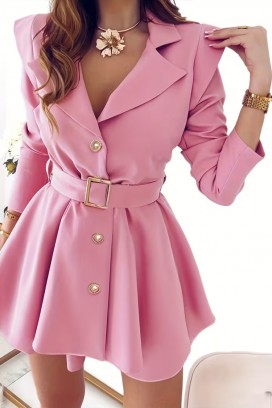 GLAMERVA PINK blézer - ruha
