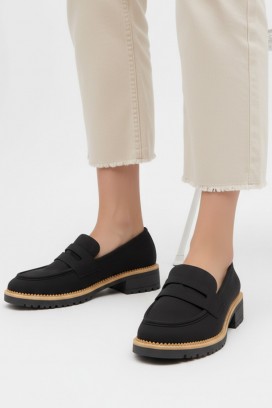 MOKANINZA BLACK női mokaszin