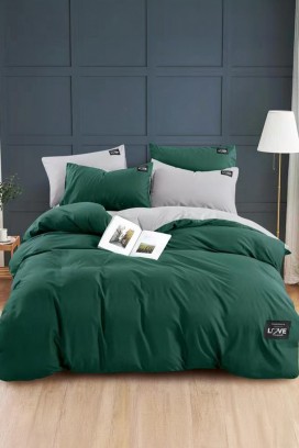 TRENILMY GREEN ágyneműgarnitúra 200x220 cm pamut - 3 darabos