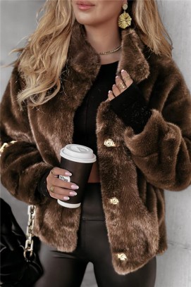 ISLANDA BROWN kabát