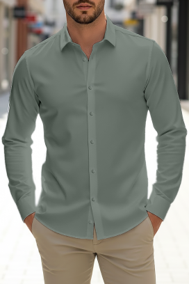 FERIZO KHAKI férfi ing