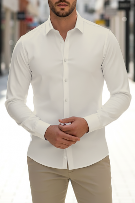 FERIZO ECRU férfi ing