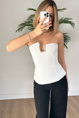 TRONZELA WHITE top