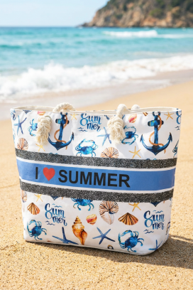 ZENOVIA BLUE strand táska