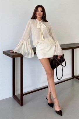 VLANDILZA ECRU női blúz