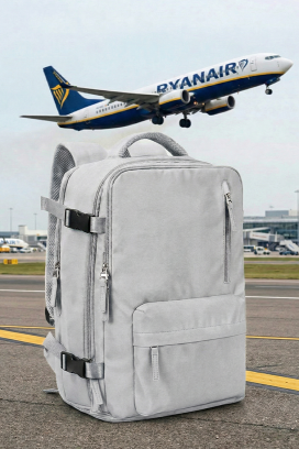 ROLNICZA GREY kézipoggyász hátizsák - Ryanair/Wizz Air gépekre