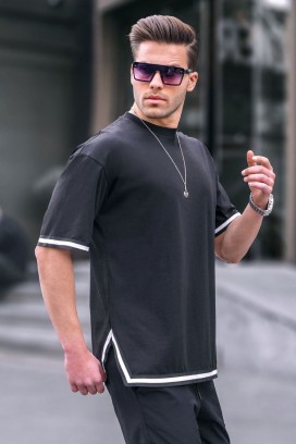 VLOMENZO BLACK férfi póló