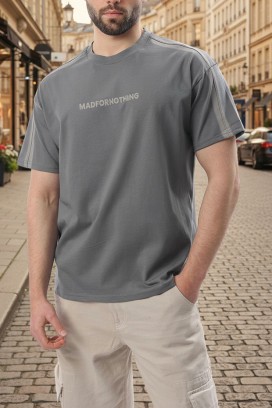 CHARLONZO GREY férfi póló