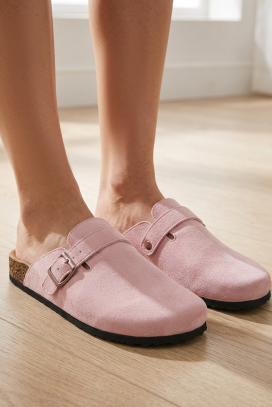 CAMILSA PINK női klumpa papucs csattal